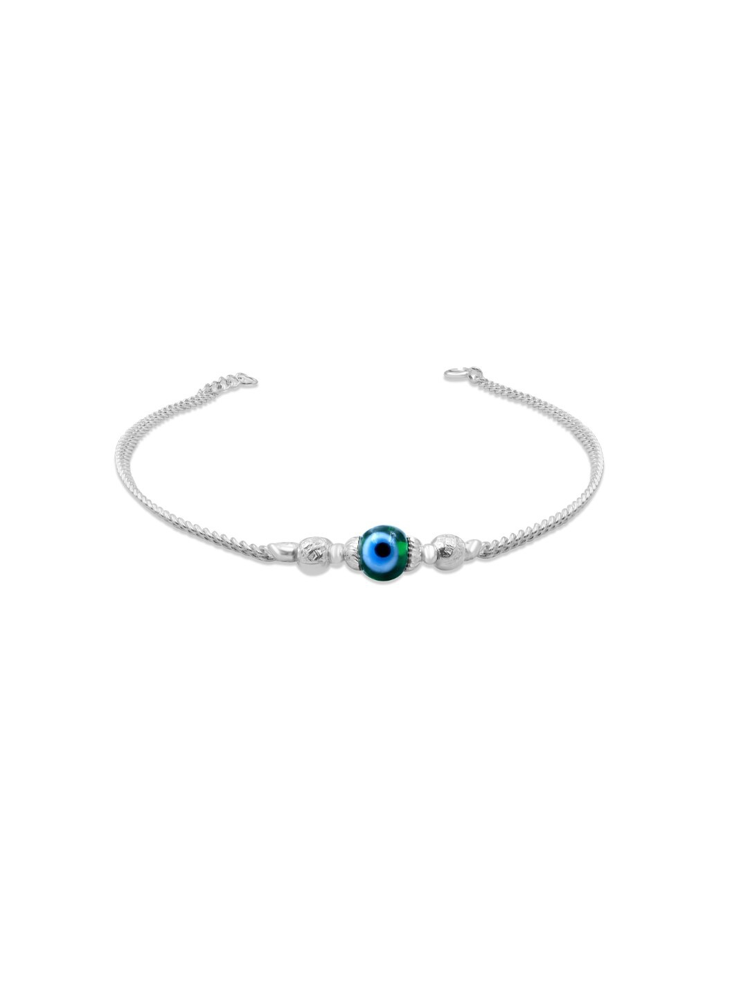 

Zarkan 925 Sterling Silver Cubic Zirconia Rhodium-Plated Charm Bracelet