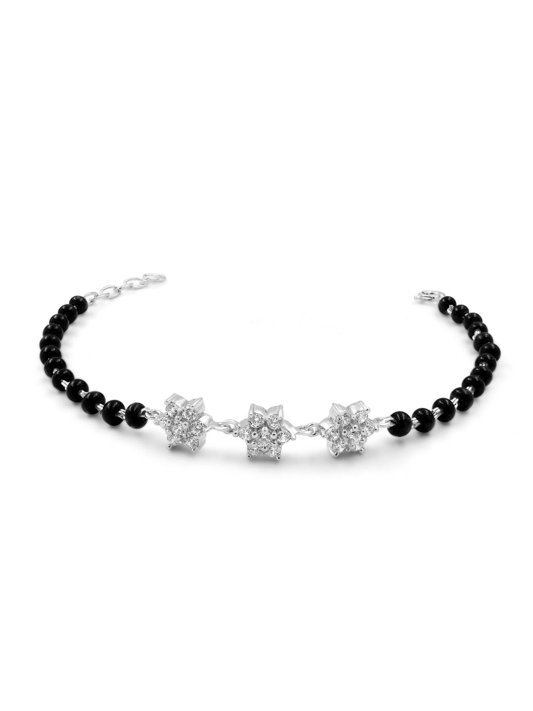 

Zarkan Sterling Silver Cubic Zirconia Rhodium-Plated Link Bracelet