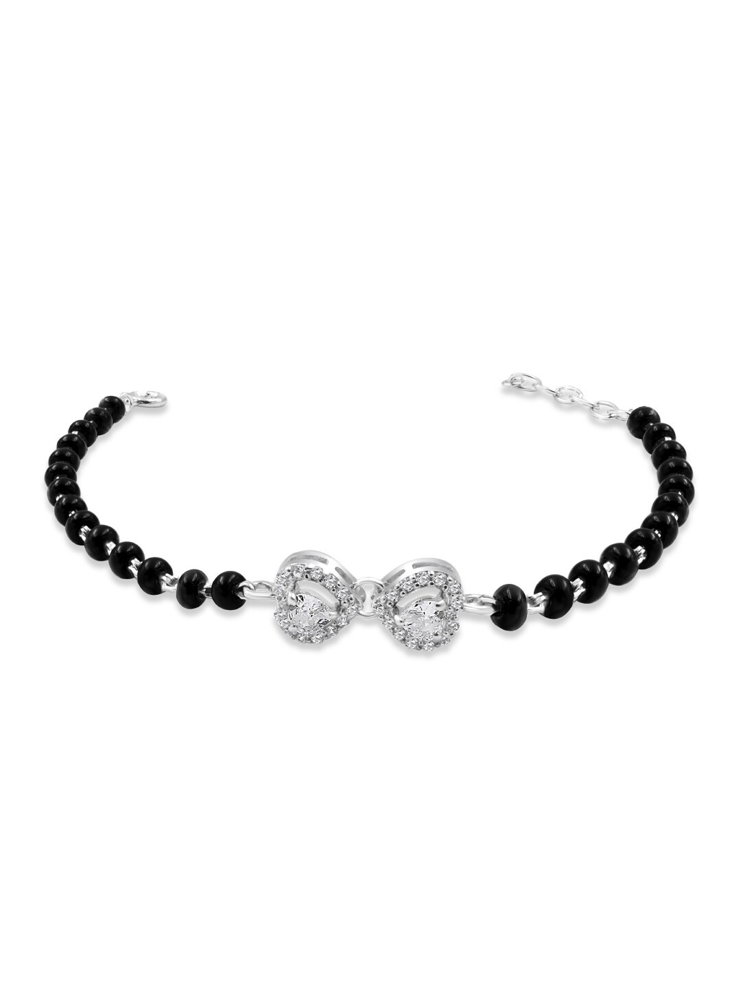

Zarkan 925 Sterling Silver Cubic Zirconia Rhodium-Plated Link Bracelet