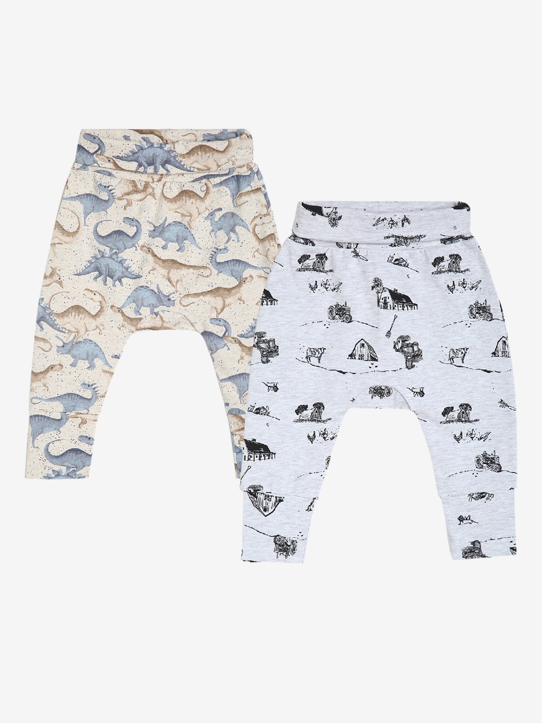 

BAESD Infants Pack Of 2 Printed Lounge Pants, Cream