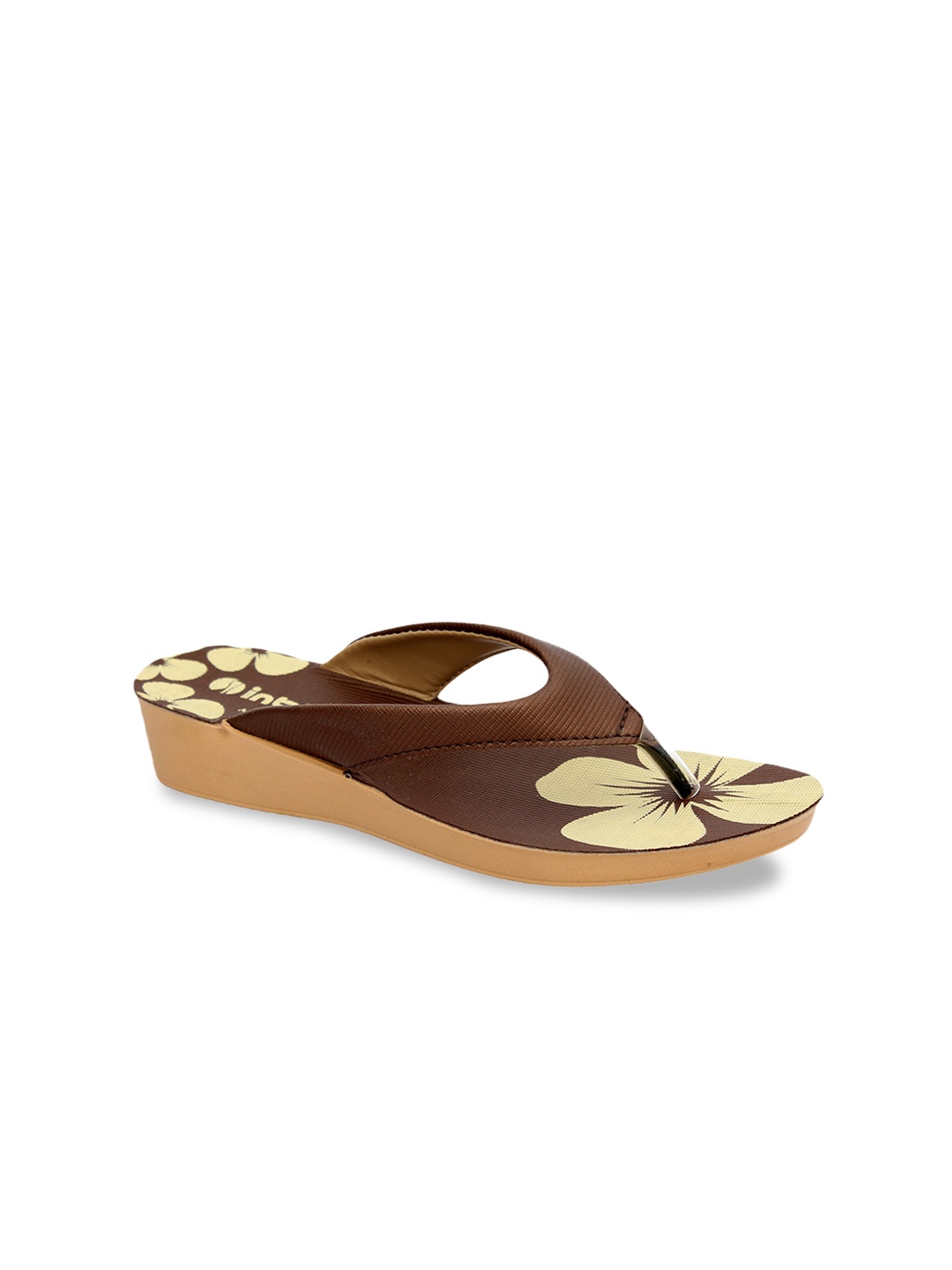 

Inblu Lightweight Anti-Skid Open Toe Flats, Copper