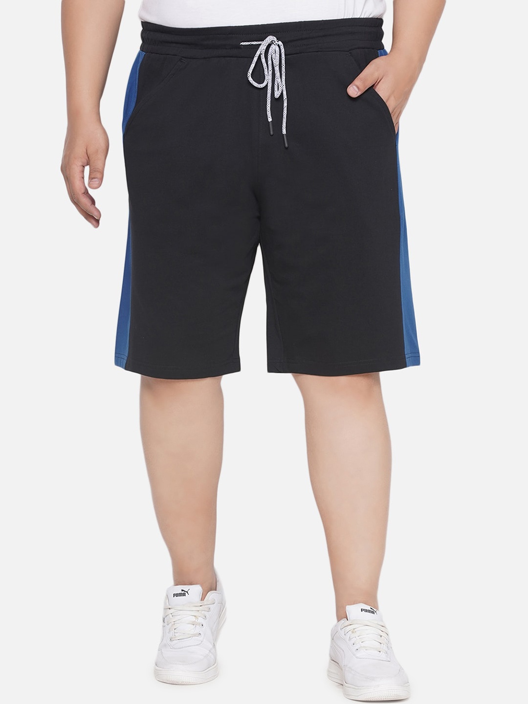 

Santonio Men Plus Size Pure Cotton Shorts, Black