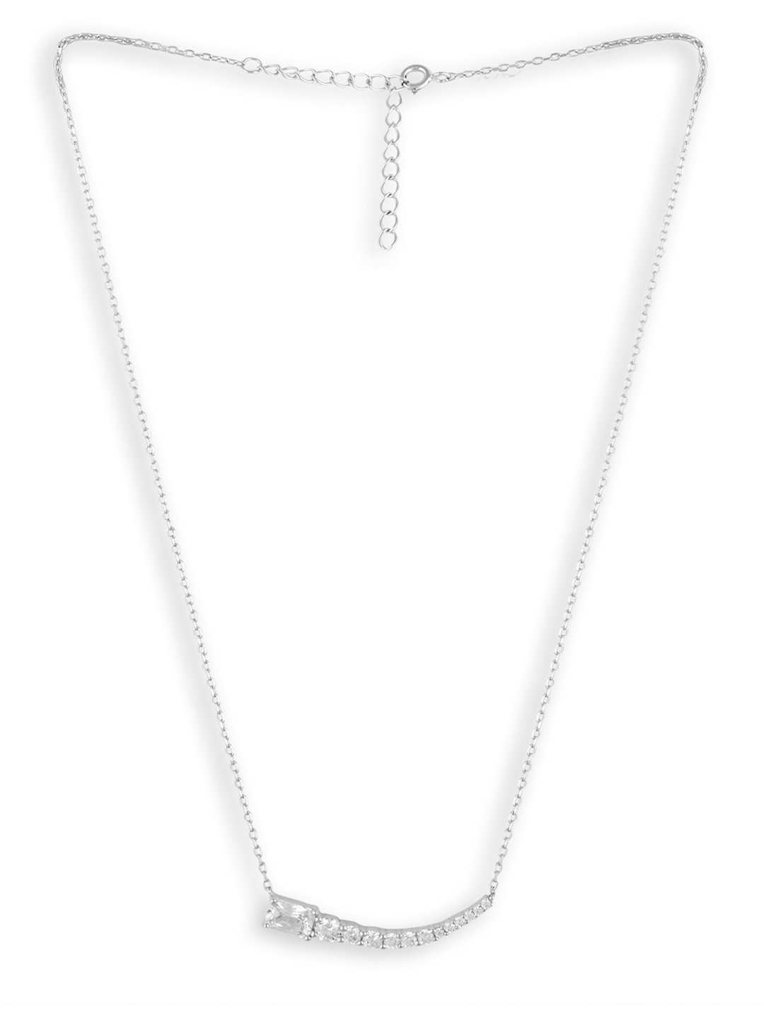 

Silverwala 925 Silver Statement Necklace