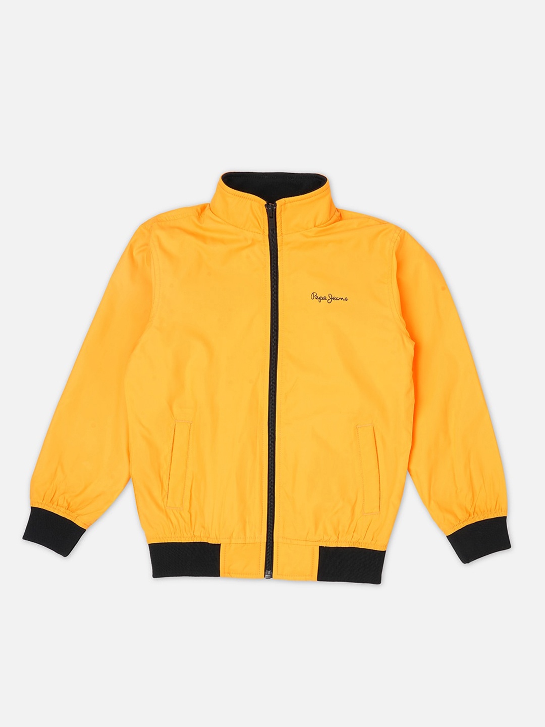 

Pepe Jeans Boys Mock Collar Bomber Jacket, Yellow