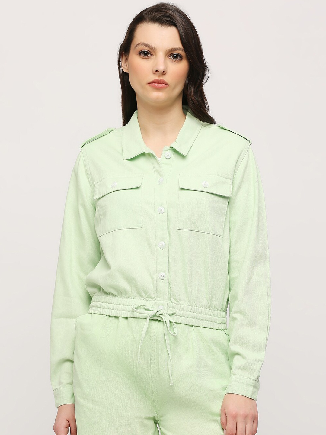 

Pepe Jeans Classic Cotton Casual Shacket, Green