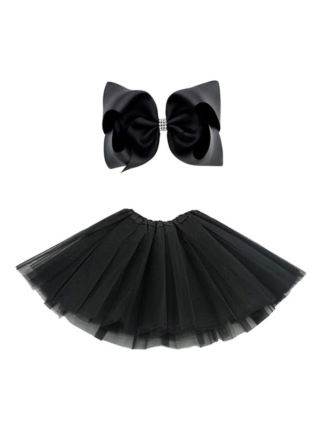 

Tilism Girls Knee Length Skirt, Black