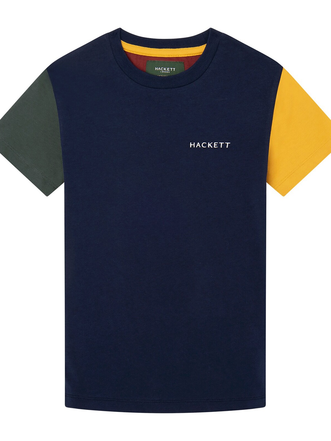 

HACKETT LONDON Boys Round Neck Cotton T-Shirt, Navy blue