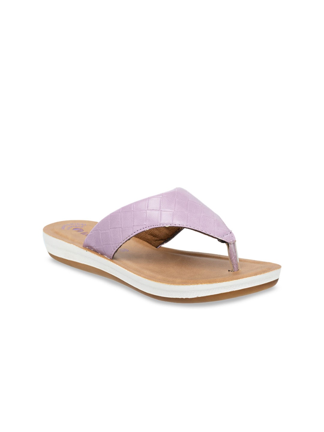 

Inblu Textured Lightweight & Anti Skid Open Toe Flats, Purple