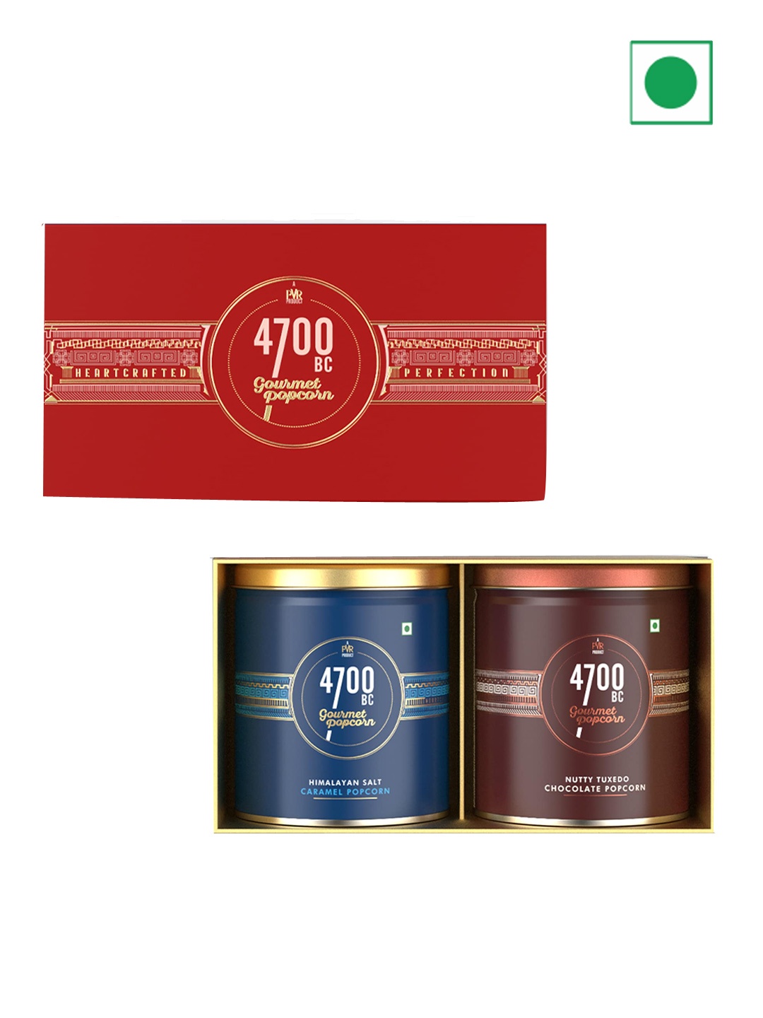 

4700BC Festive Gift Box 2 Flavours Chocolate and Caramel- 275gms, Maroon