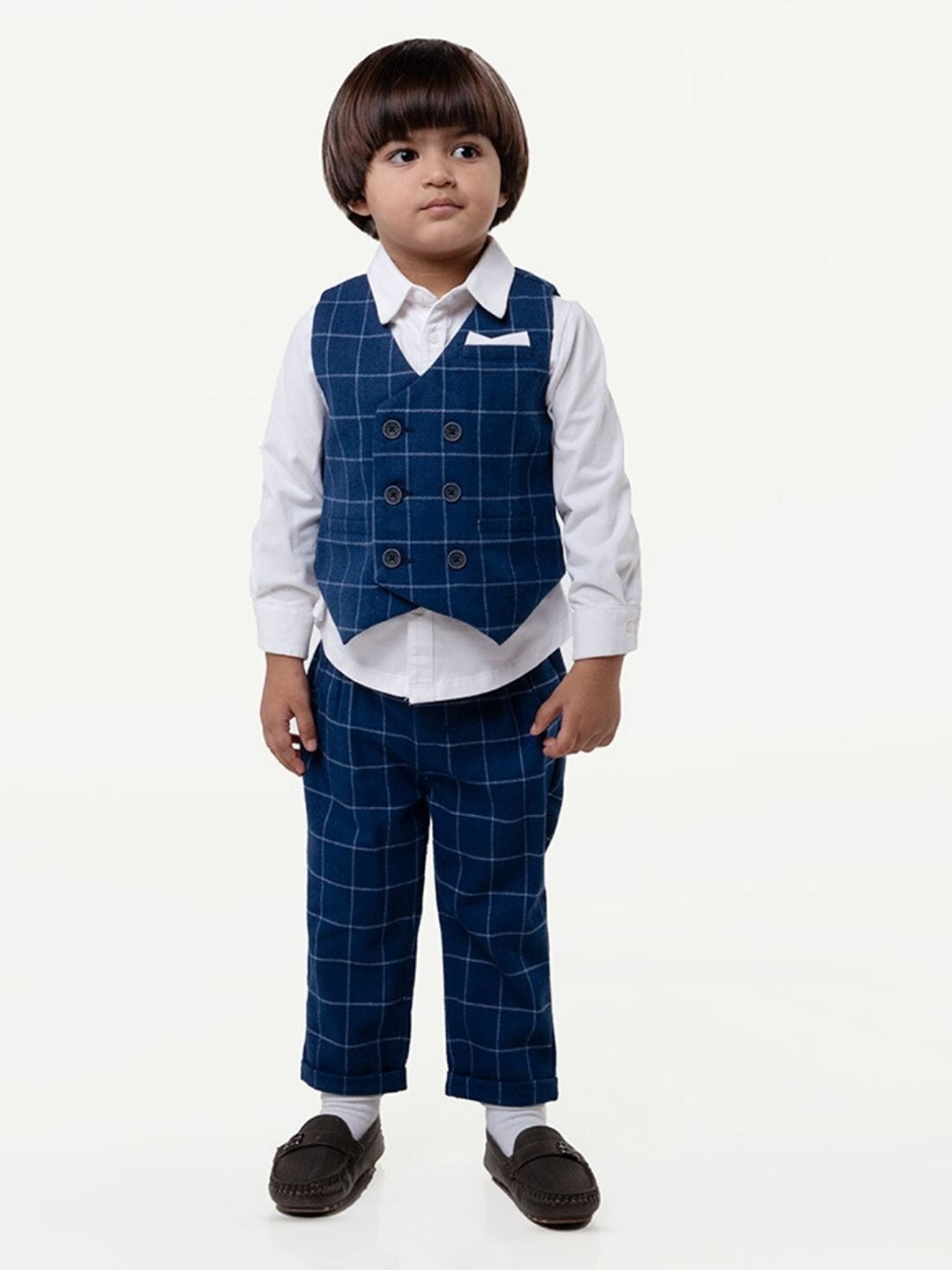 

One Friday Infants Boys 3 Piece 3-Piece Suit, Blue