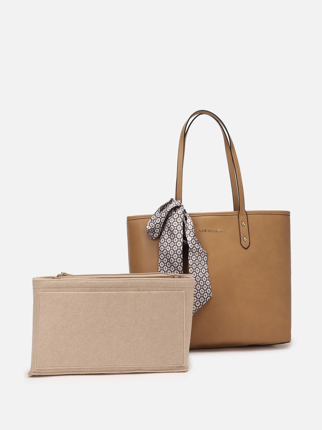 

Van Heusen Woman Structured Tote Bag, Brown