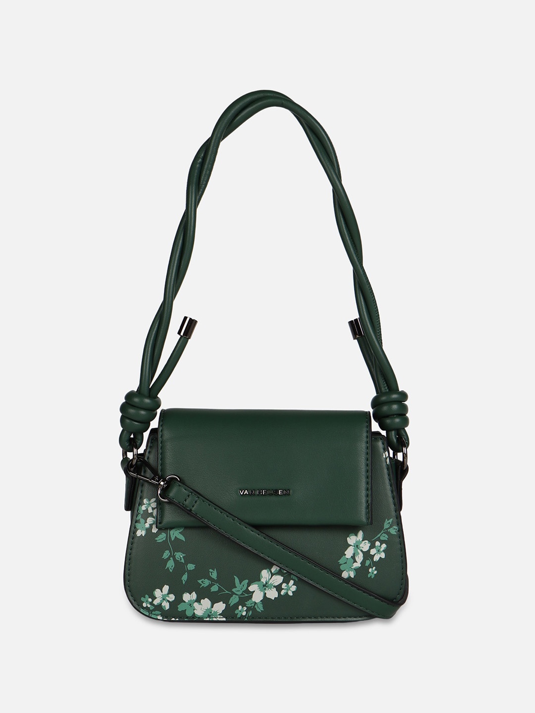 

Van Heusen Woman Floral Printed Structured Shoulder Bag, Green