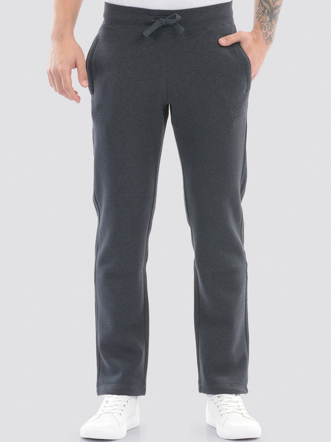 

LONDON FOG Men Mid-Rise Track Pants, Black