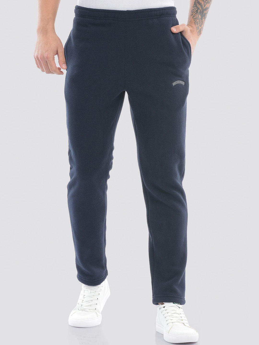

LONDON FOG Men Cotton Comfortable Track Pants, Blue
