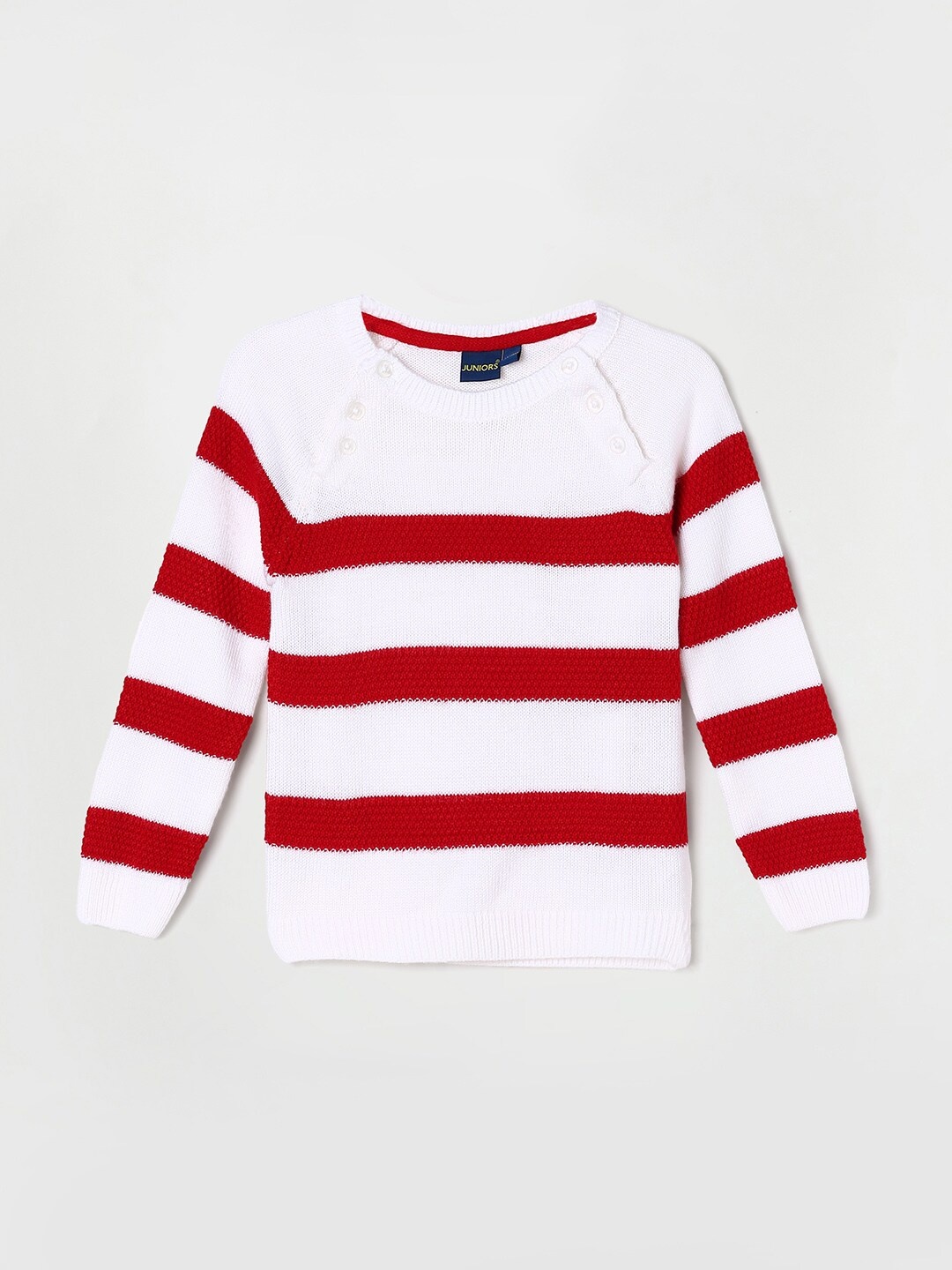 

Juniors by Lifestyle Boys Striped Acrylic Pullover, White