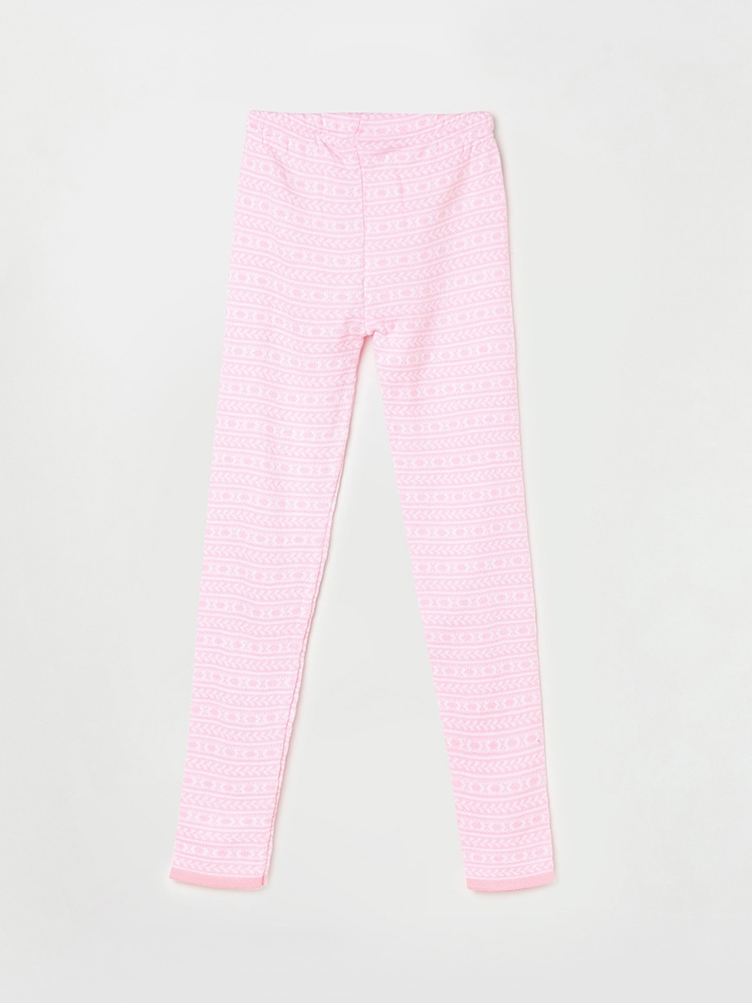 

Fame Forever by Lifestyle Girls Printed Ankle Length Acrylic Leggings, Pink