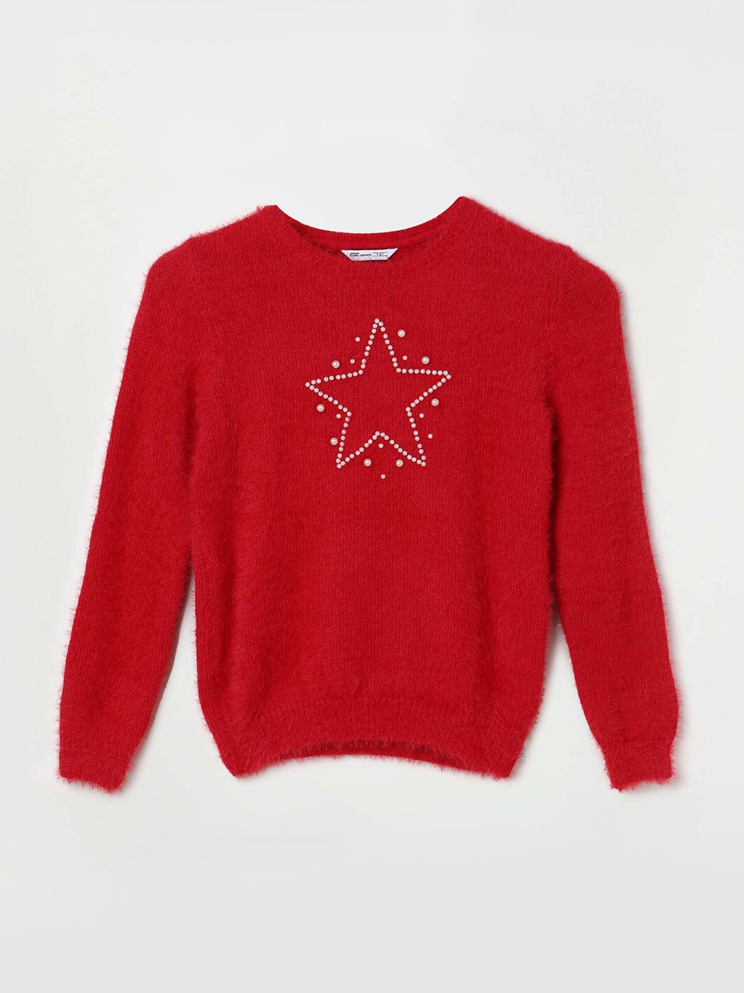 

Fame Forever by Lifestyle Girls Graphic Printed Pullover, Red