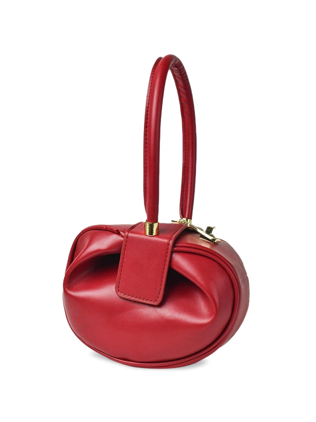 

INKMILAN Textured Handheld Bag, Red