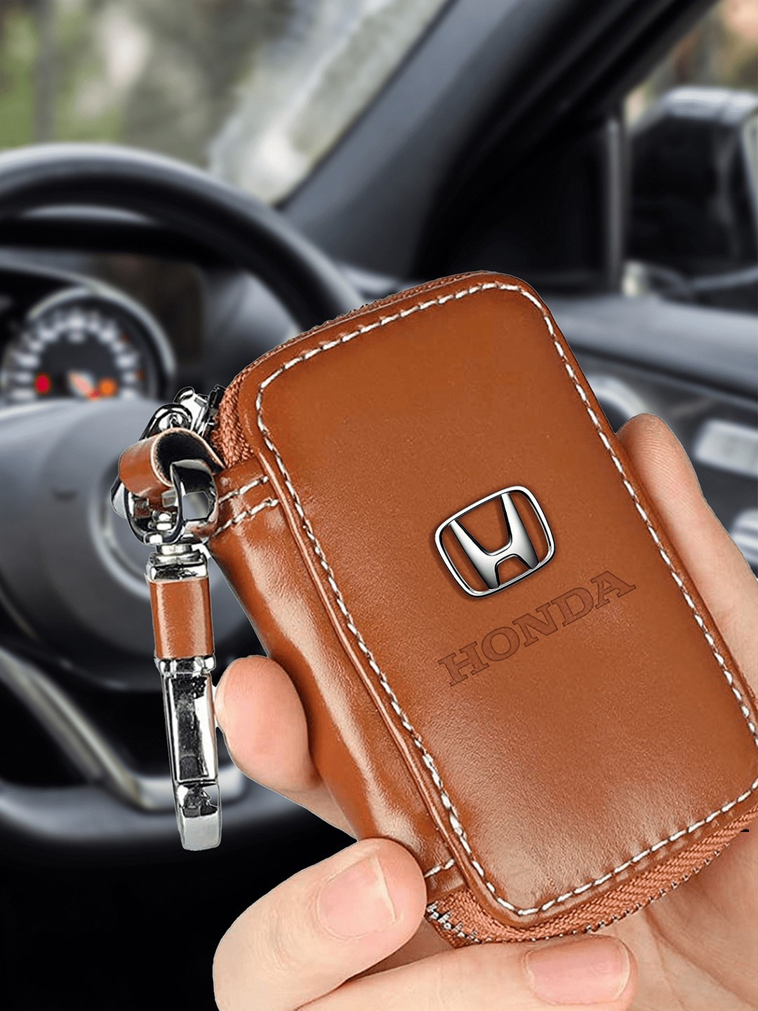 

INKMILAN Unisex Key Chain, Brown