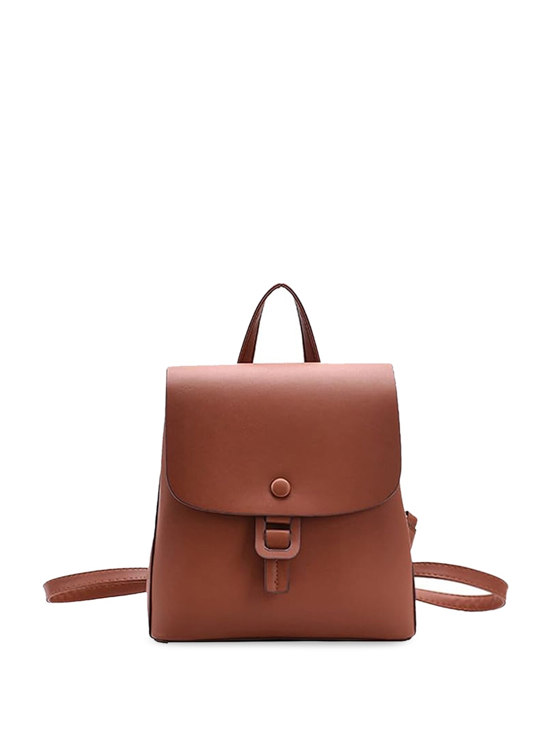 

INKMILAN Brown PU Structured Sling Bag