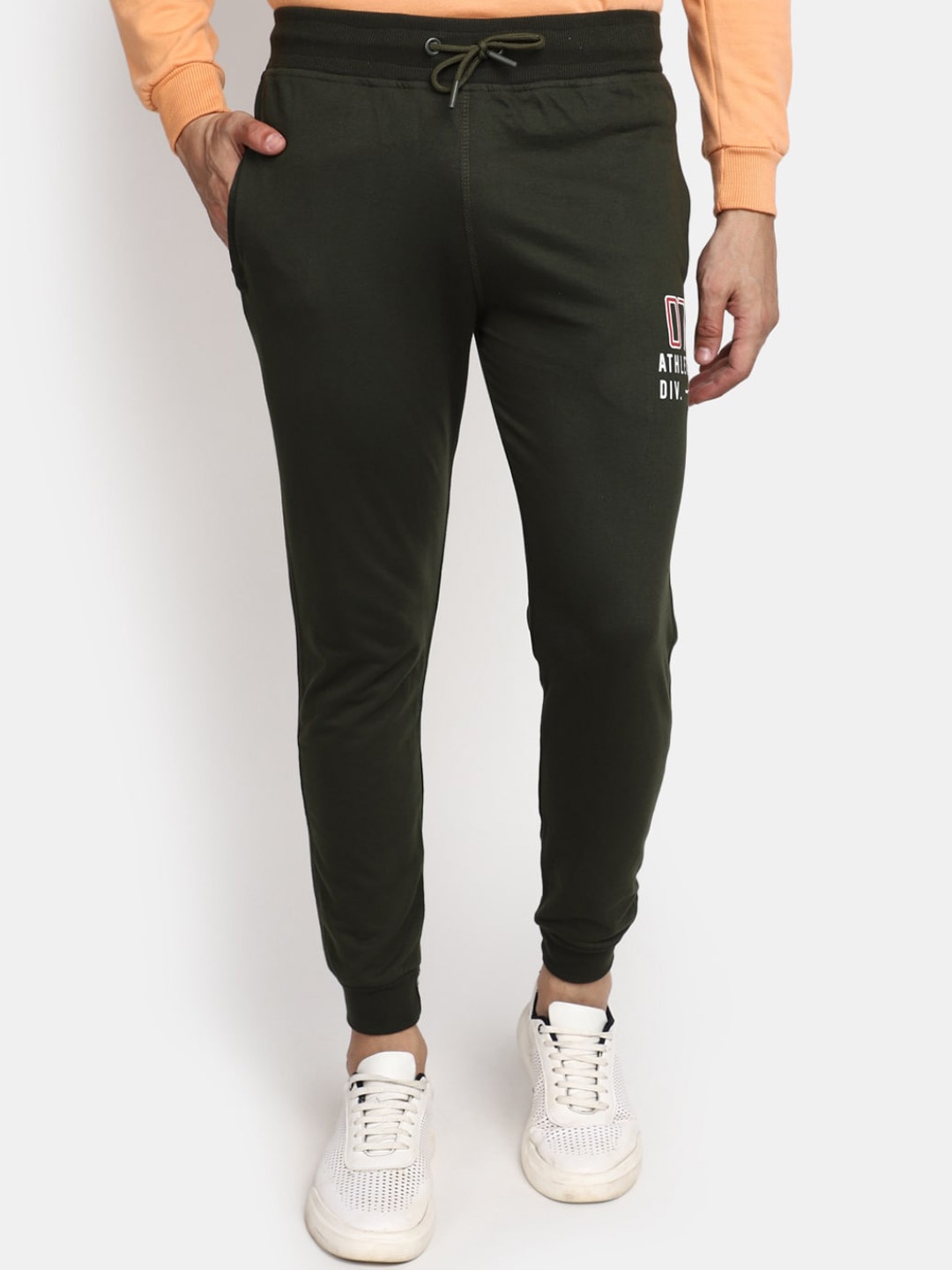 

V-Mart Men Straight Joggers, Green