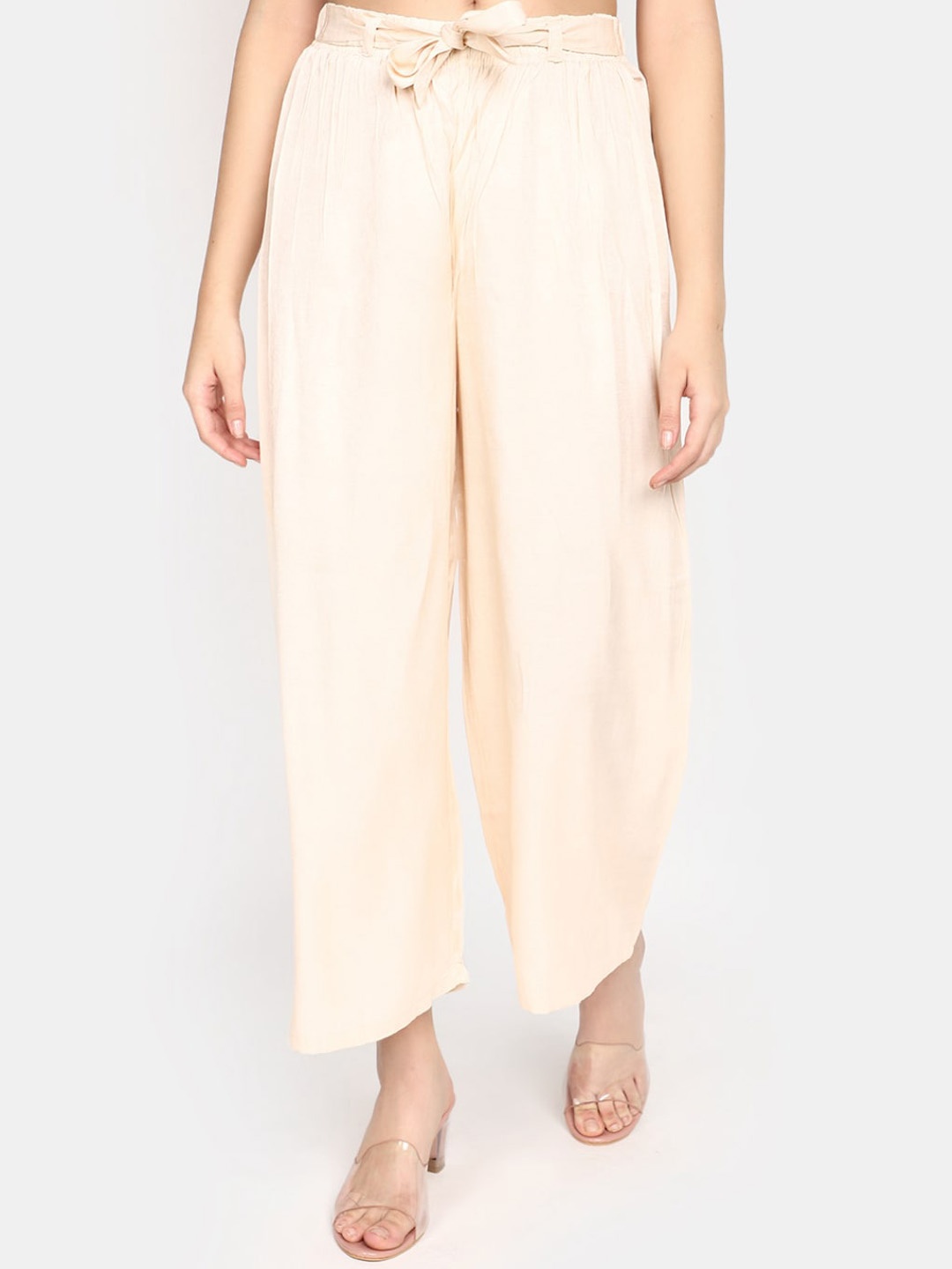 

V-Mart Women Straight Fit Palazzos, Off white