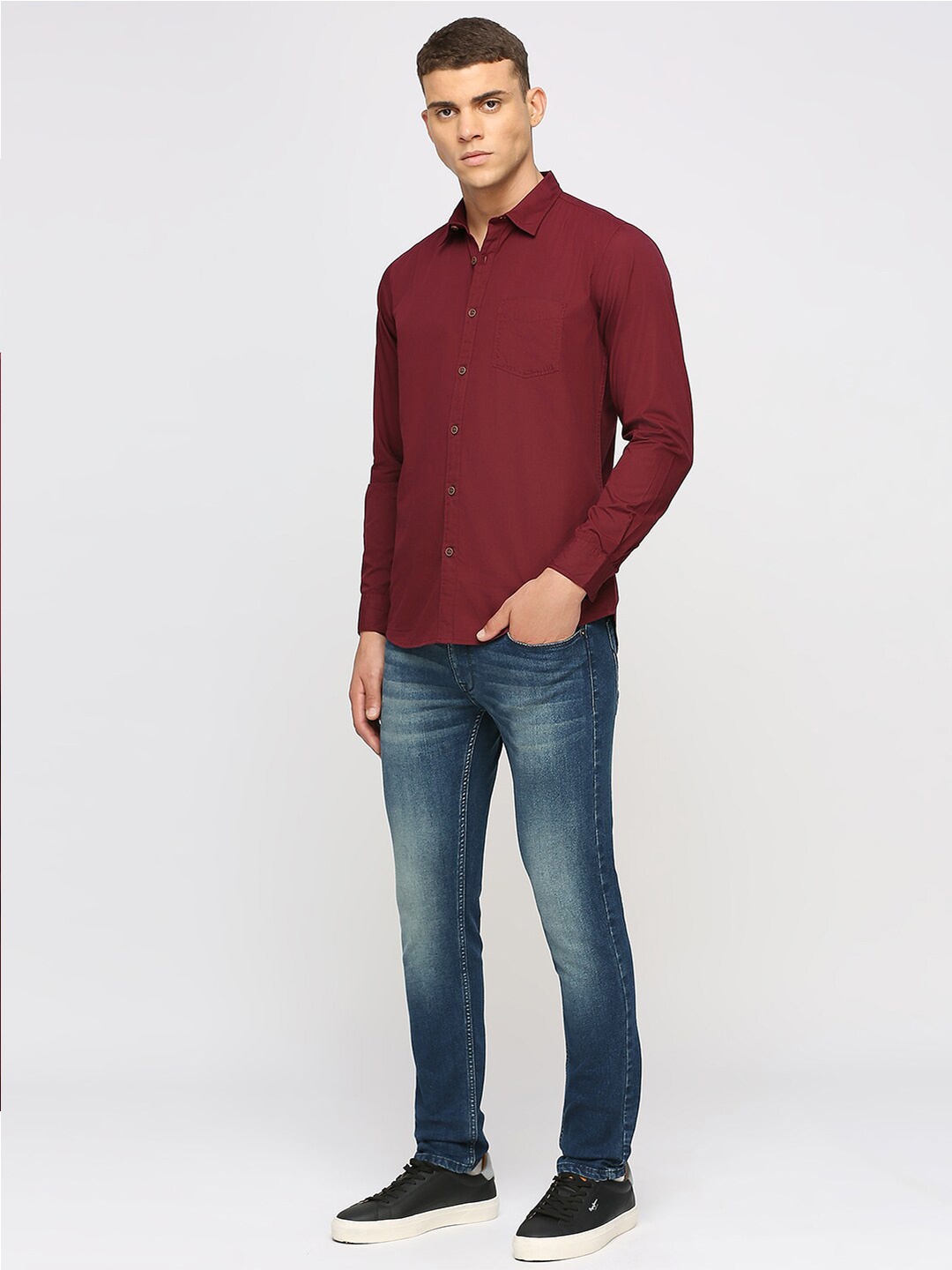 

Pepe Jeans Classic Cotton Casual Shirt, Maroon