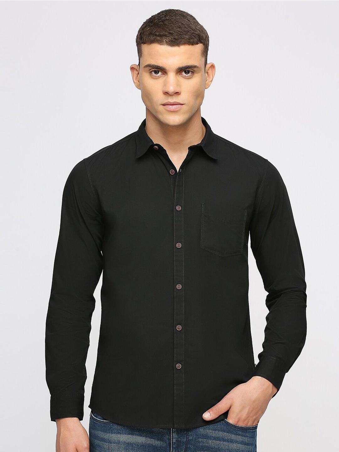 

Pepe Jeans Classic Cotton Casual Shirt, Black