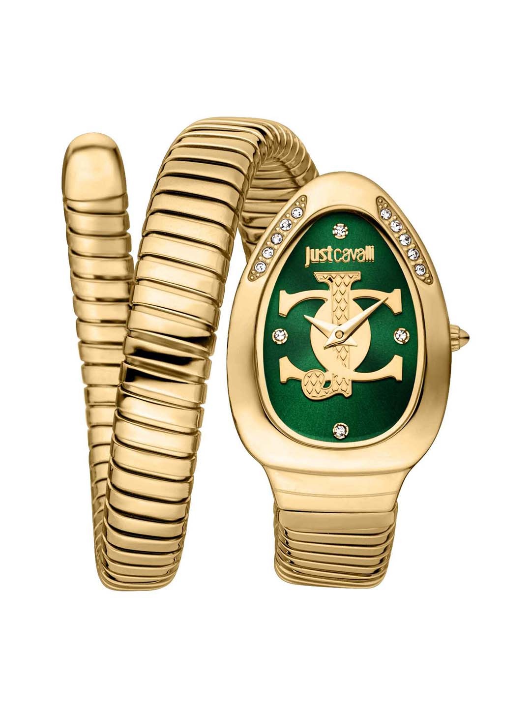 

Just Cavalli Women Gold-Plated Stainless Steel Wrap Around Straps Analogue Watch