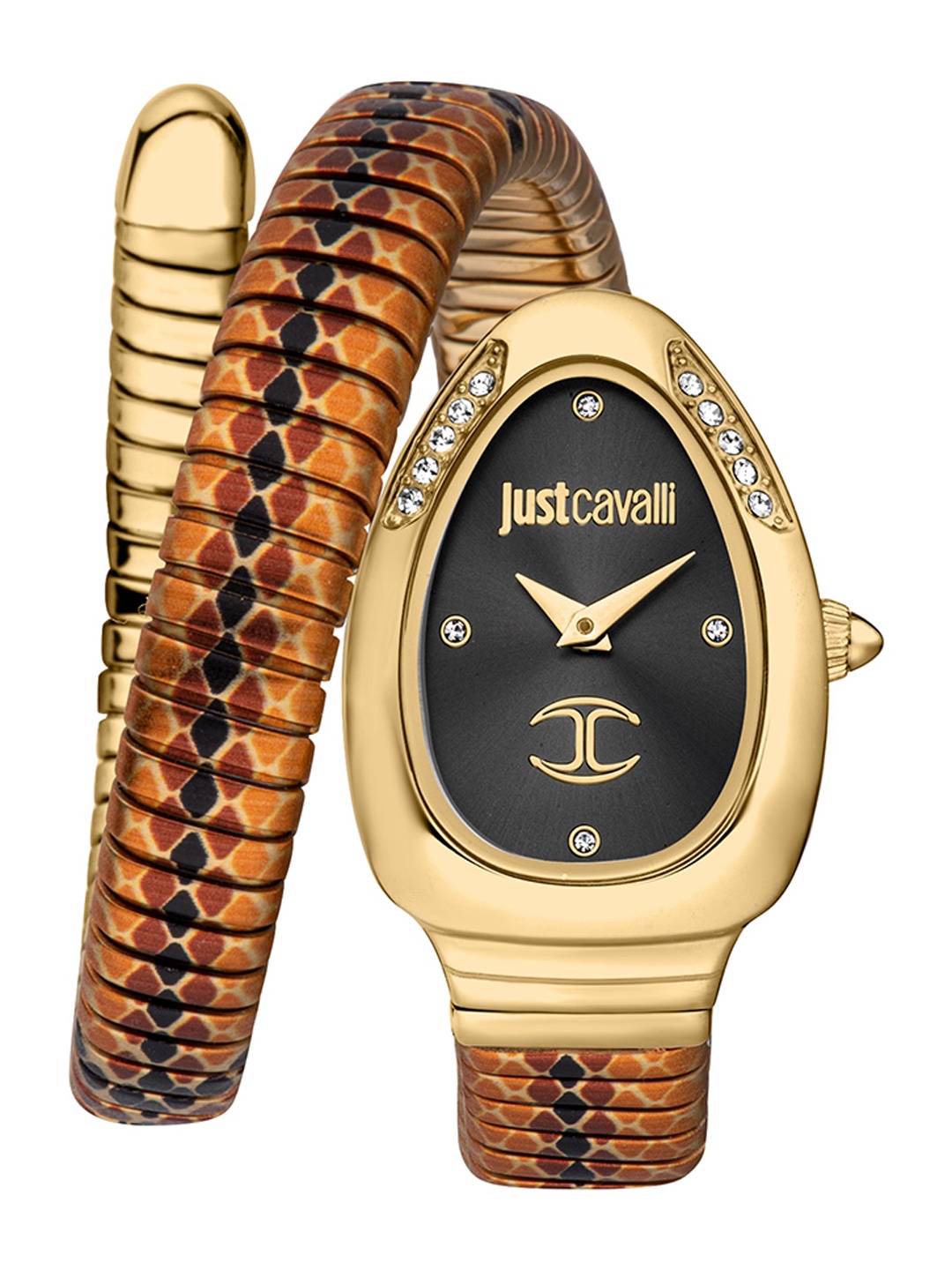 

Just Cavalli Women Embellished Dial & Stainless Steel Analogue Watch JC1L251M0055, Black