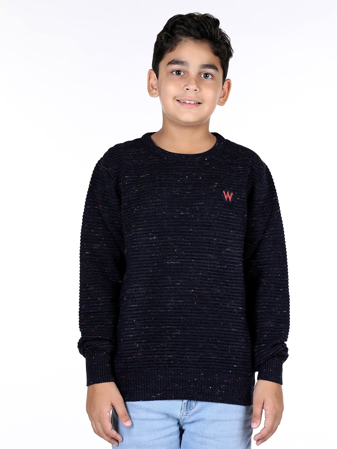 

Wingsfield Boys Acrylic Pullover Sweater, Blue
