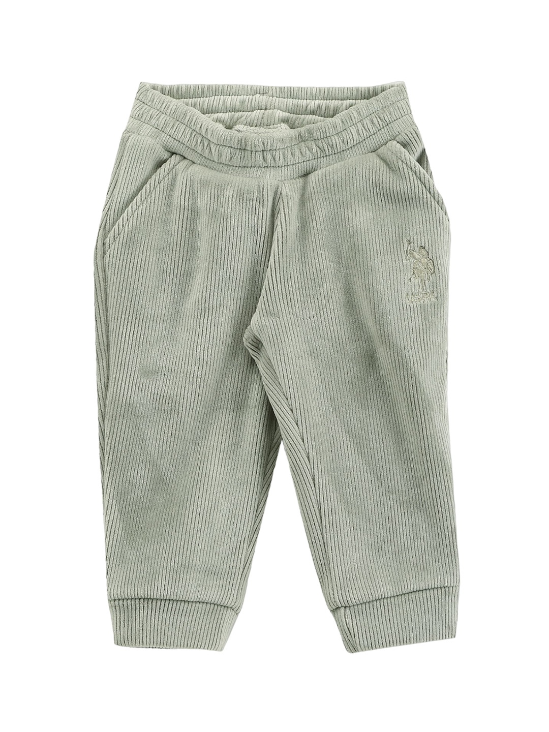

U.S. Polo Assn. Kids Girls Mid-Rise Ribbed Joggers, Green