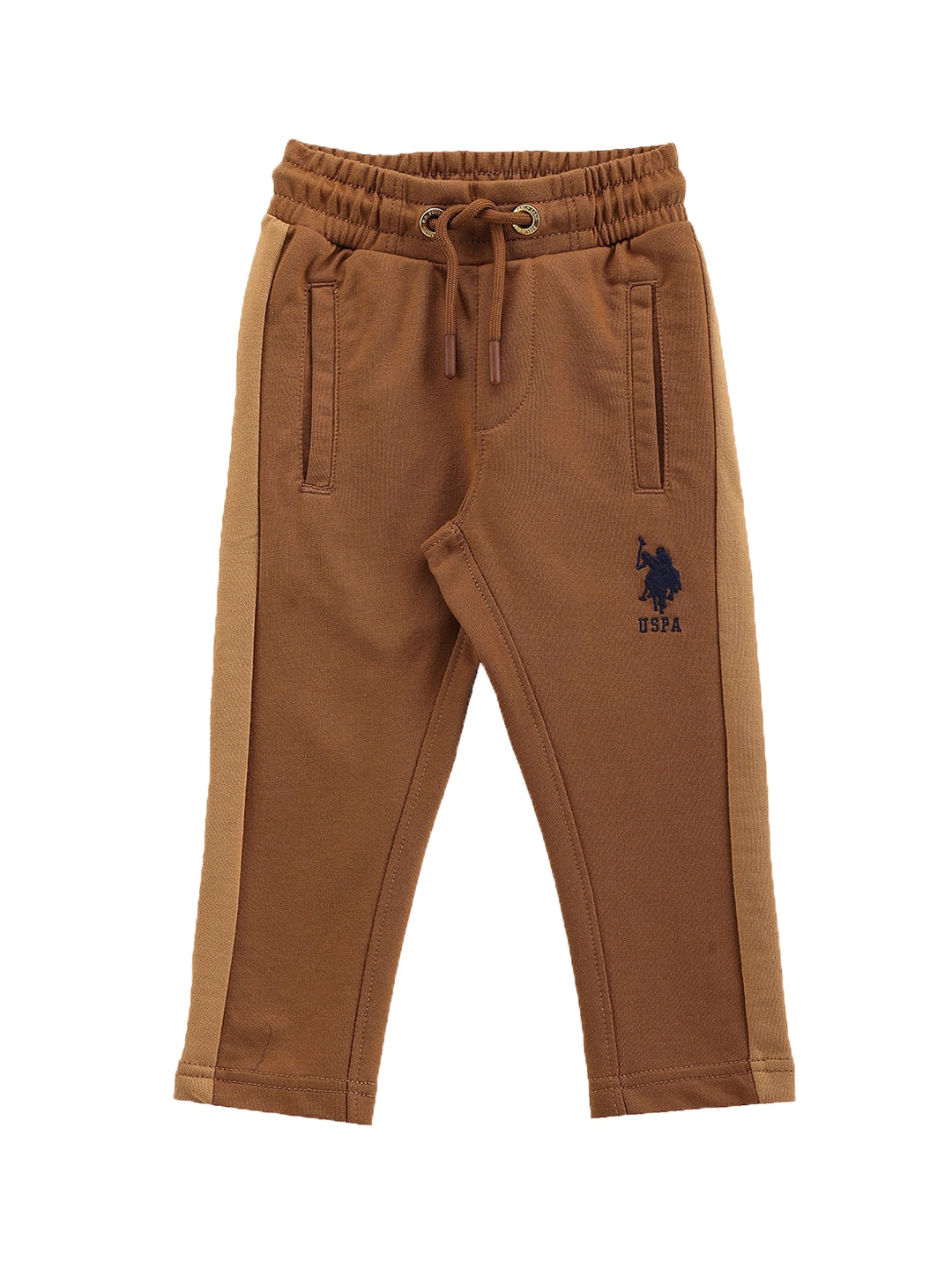 

U.S. Polo Assn. Kids Boys Mid Rise Track Pants, Brown