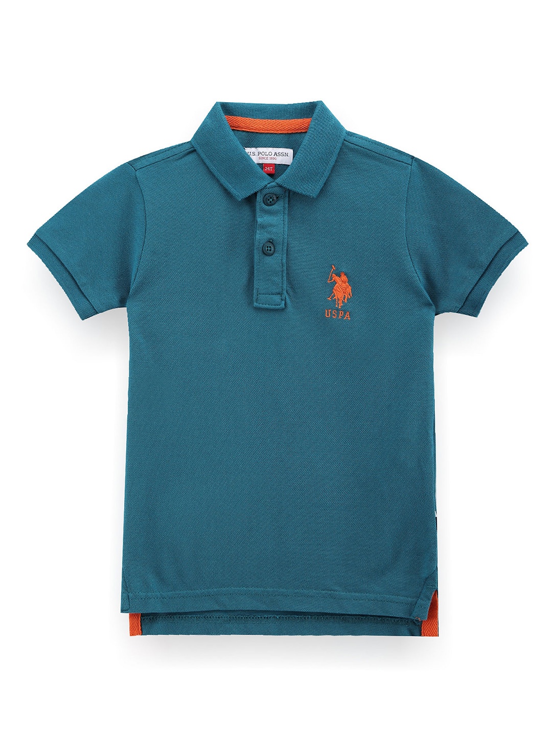 

U.S. Polo Assn. Kids Boys Polo Collar Pure Cotton T-shirt, Blue