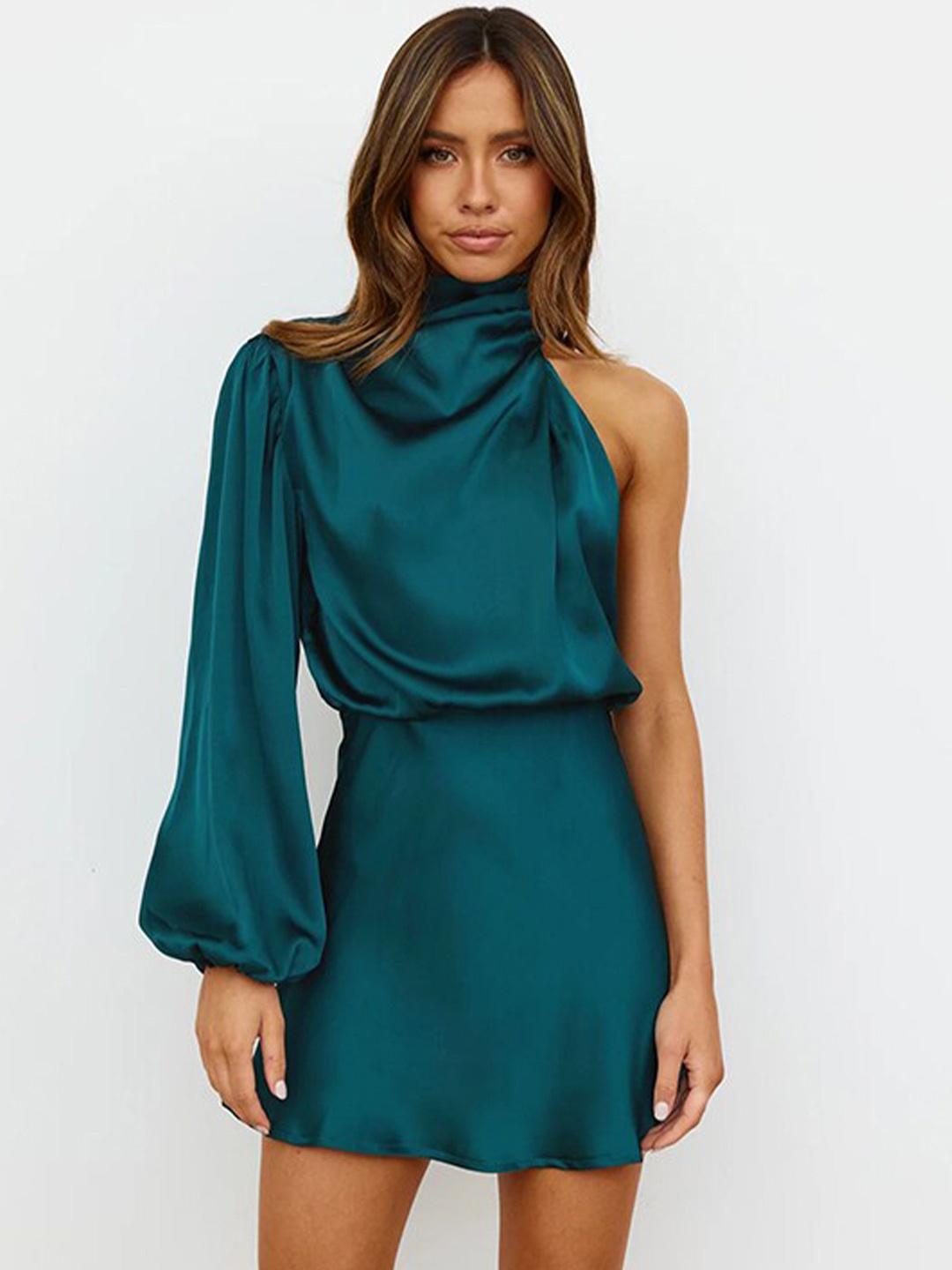 

StyleCast Blue One Shoulder Sheath Mini Dress