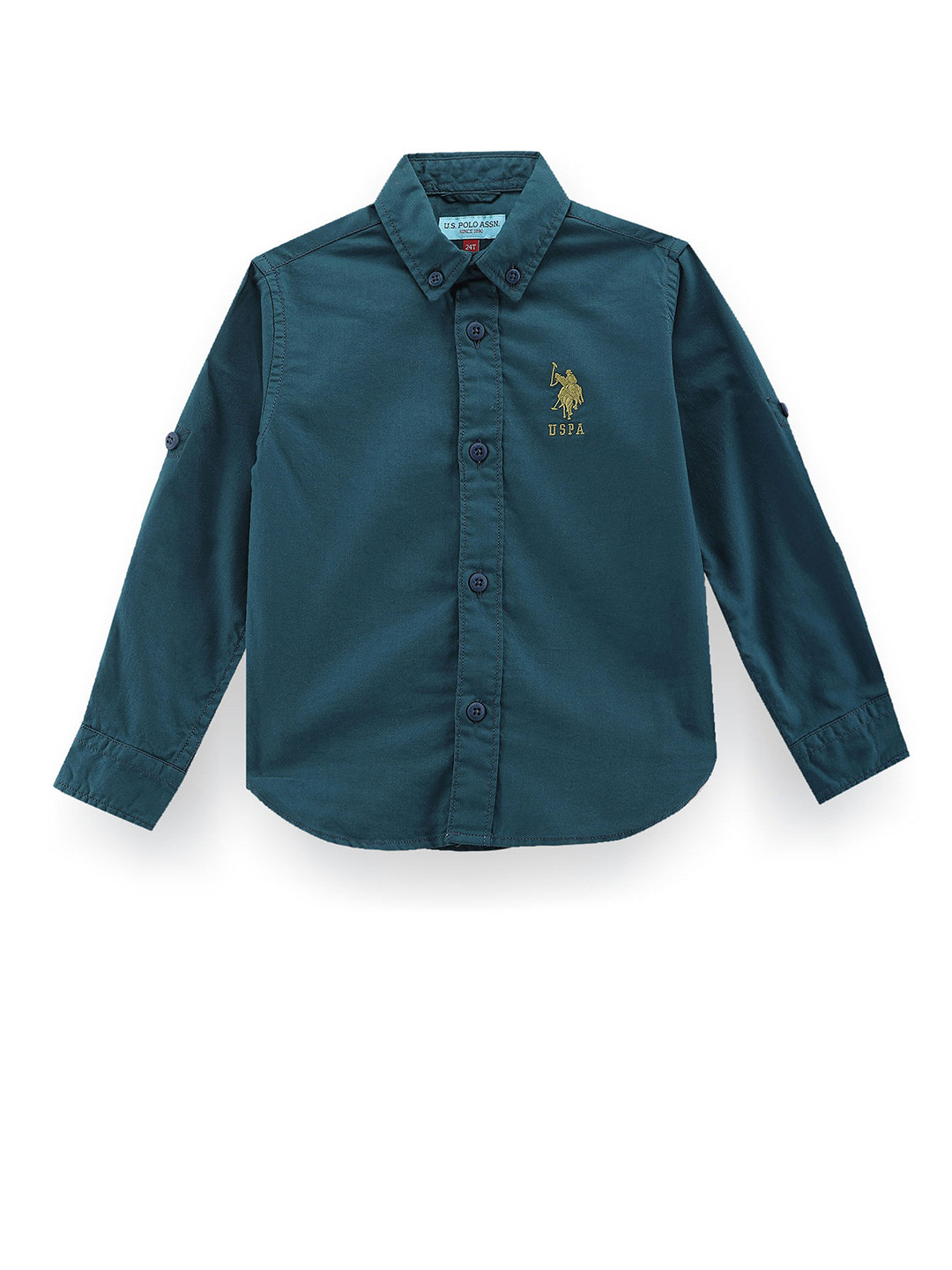 

U.S. Polo Assn. Kids Boys Classic Opaque Casual Shirt, Blue