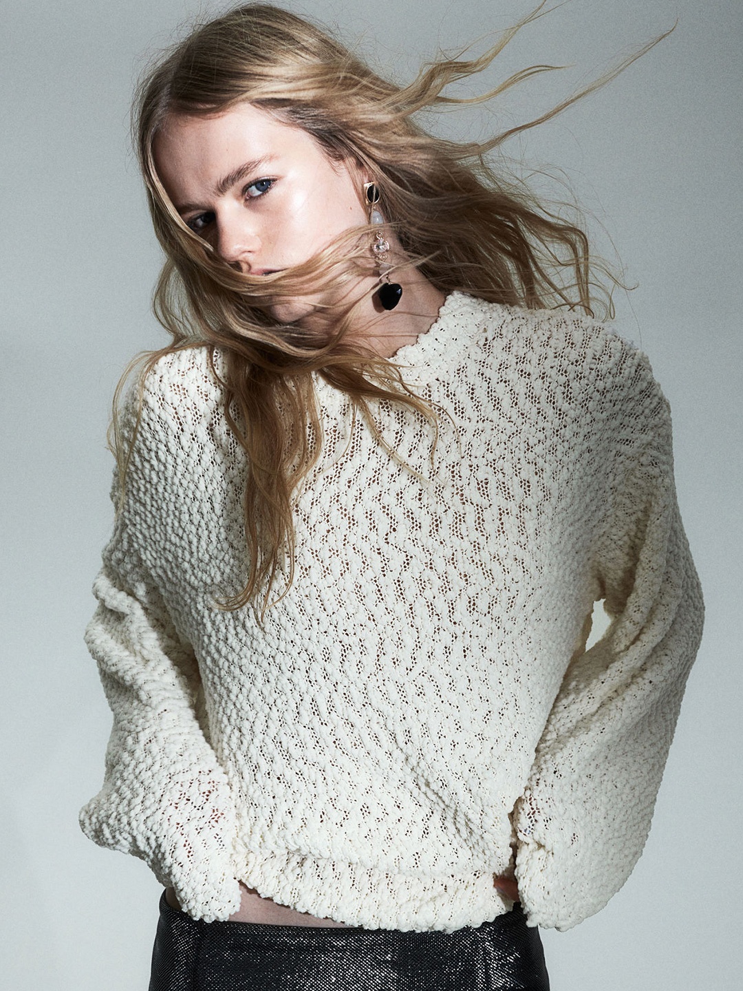 

H&M Boucle Jumper, White