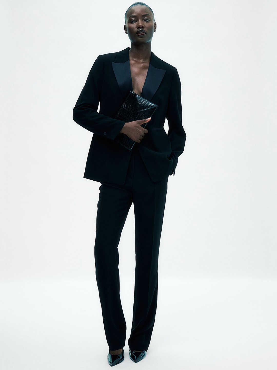 

H&M Slim Trousers, Black