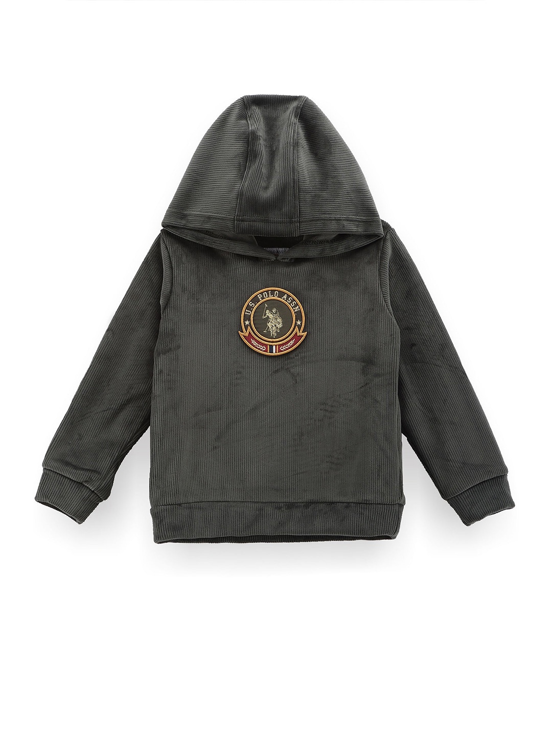 

U.S. Polo Assn. Kids Boys Hooded Pullover, Green