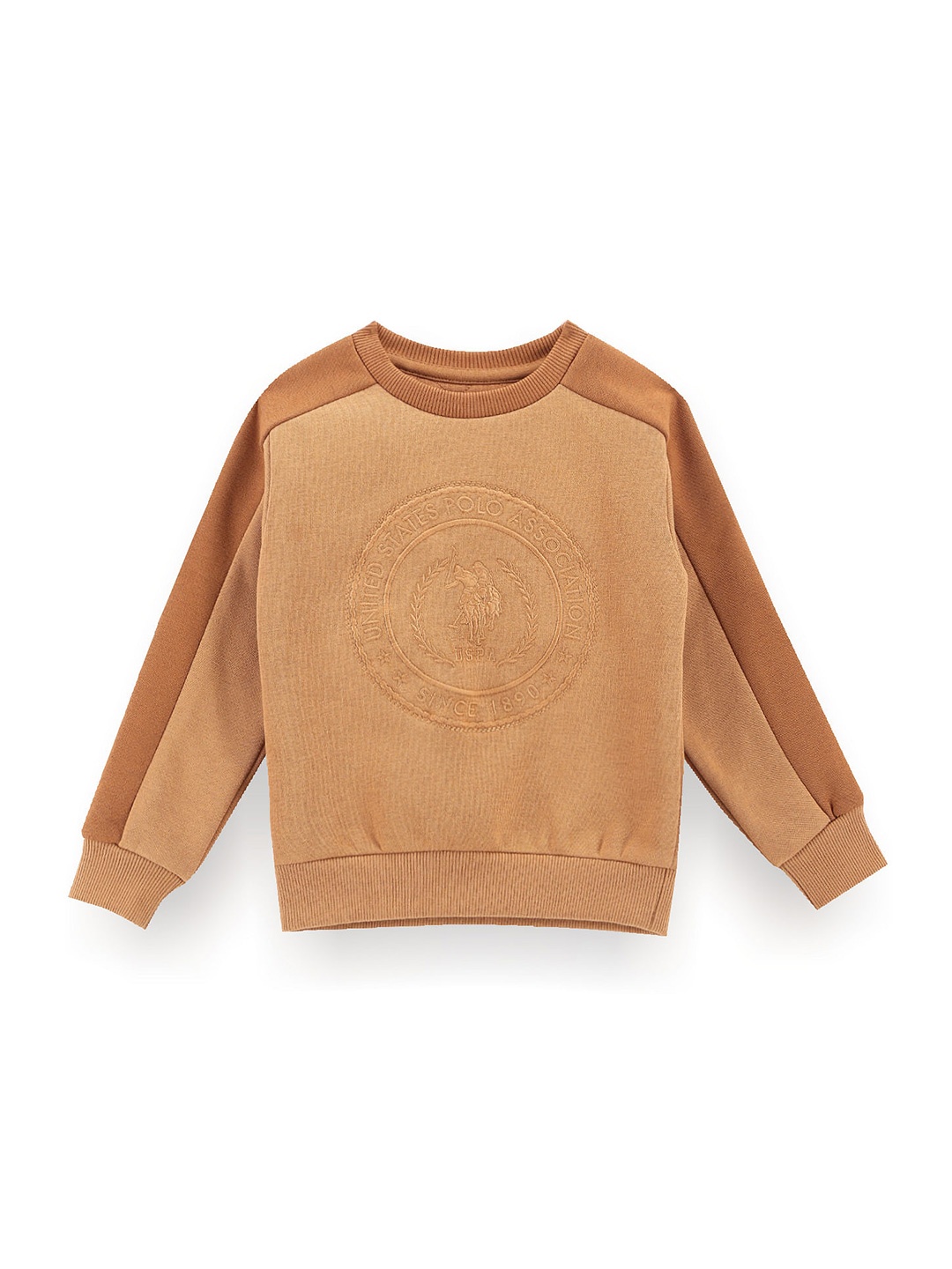 

U.S. Polo Assn. Kids Boys Pullover Sweatshirt, Brown
