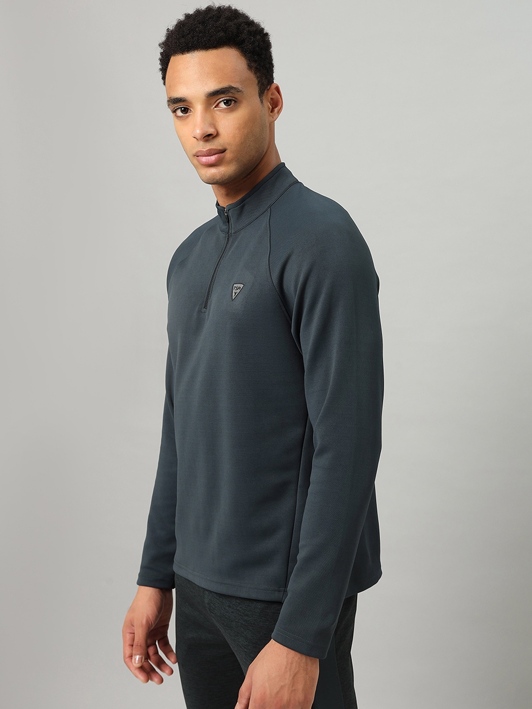 Technosport Lightweight Antimicrobial Running Sporty Jacket, Charcoal