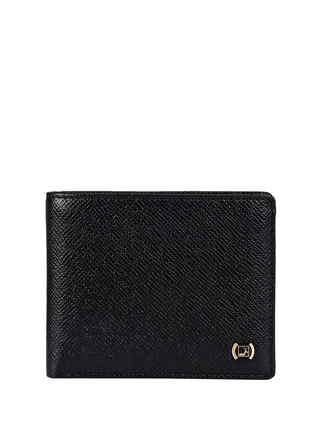 

Da Milano Men Textured Leather Two Fold Wallet, Green