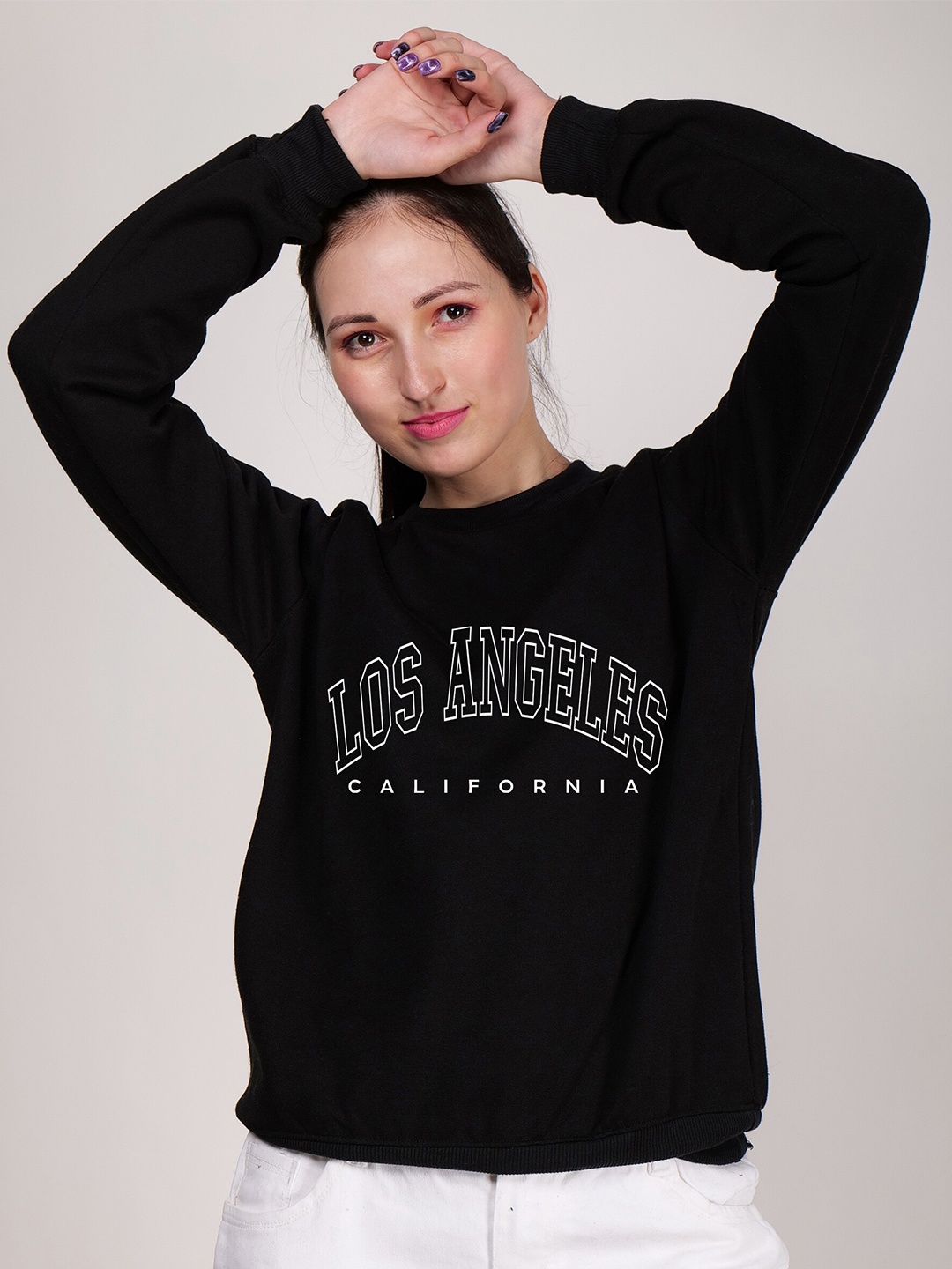 

Fashion And Youth Typography Printed Sweatshirt, Black