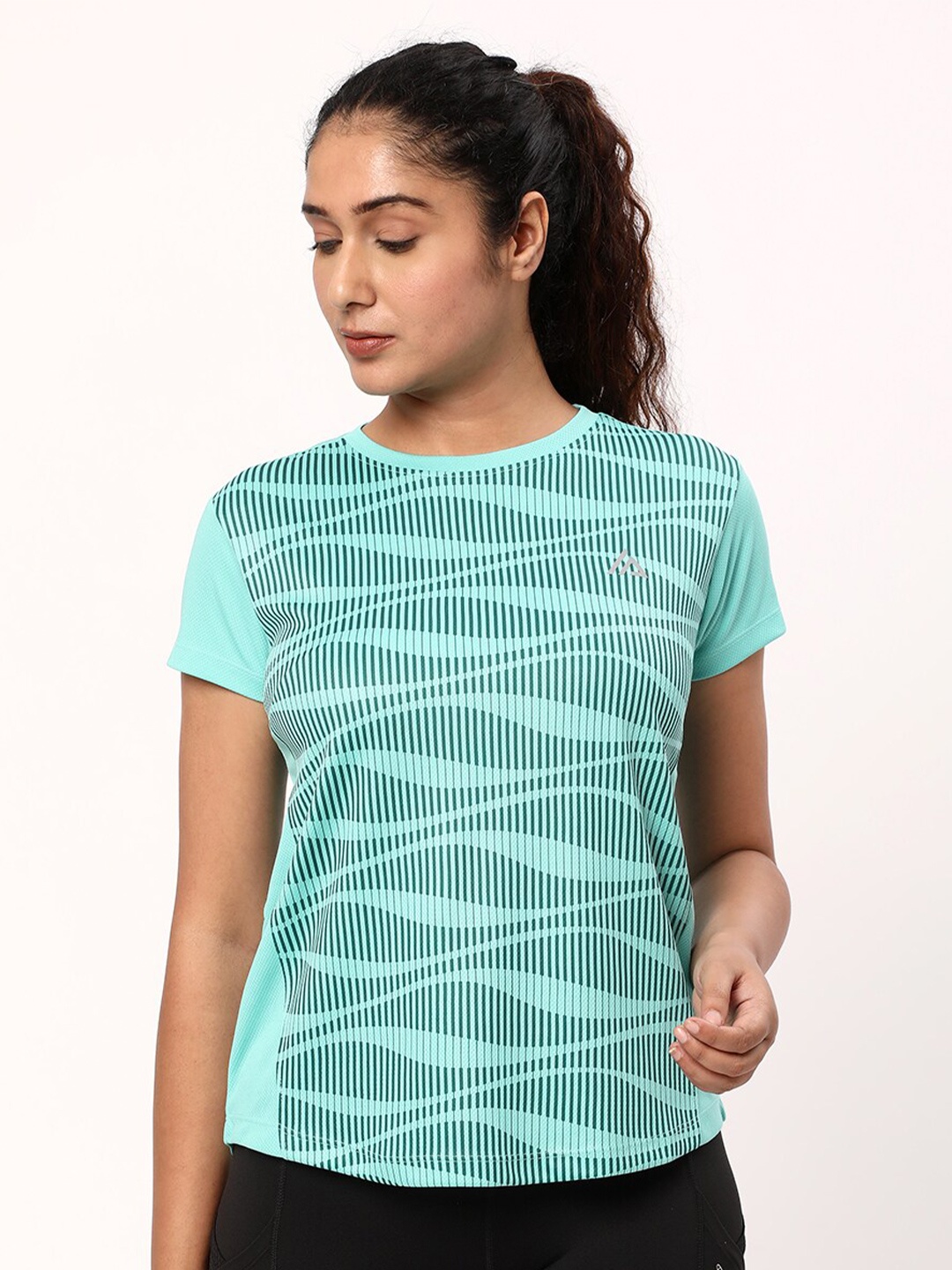 

R&B Abstract Printed Sports T-Shirt, Green