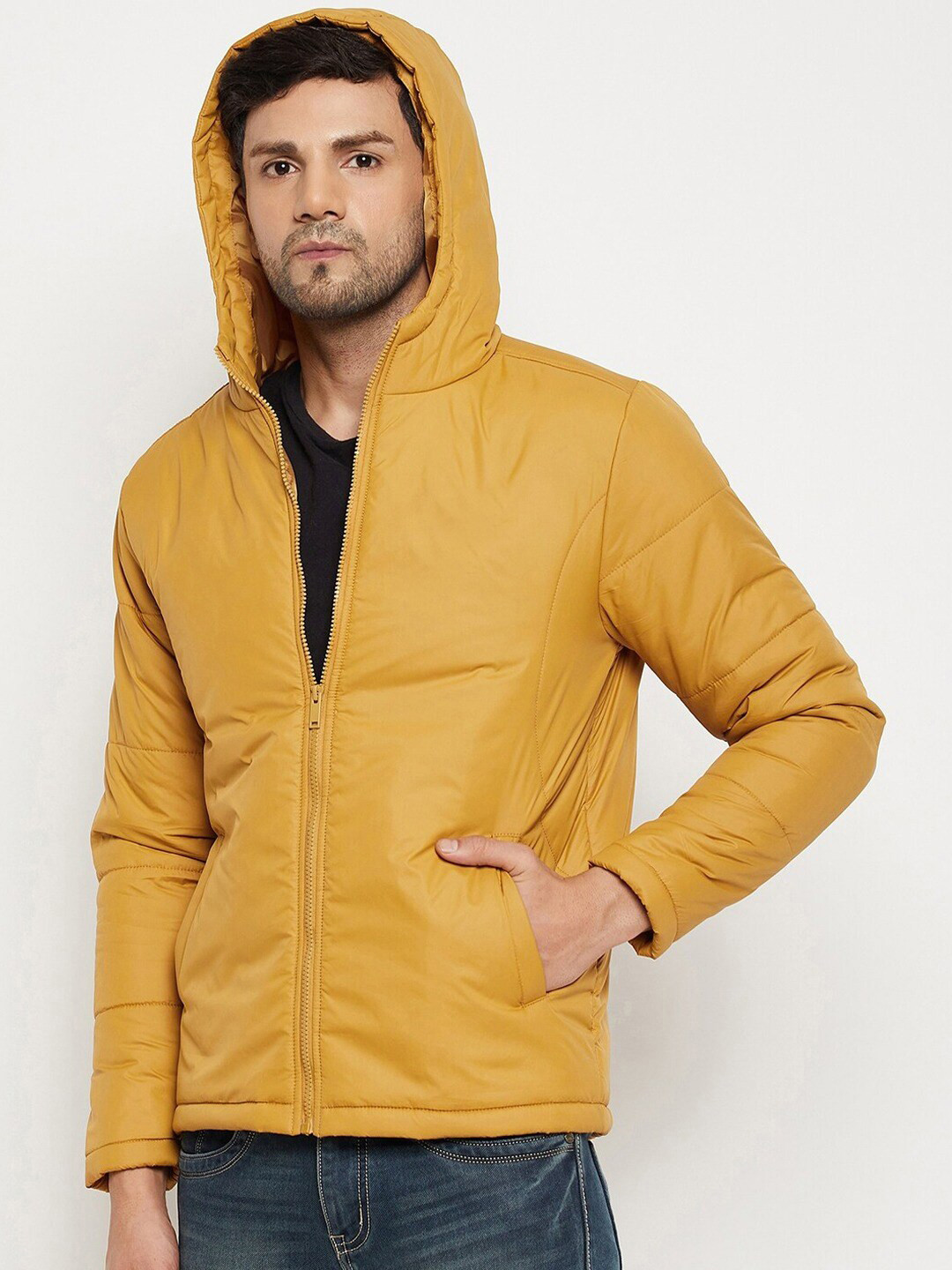 

9ty3ree Hooded Insulator Padded Jacket, Mustard