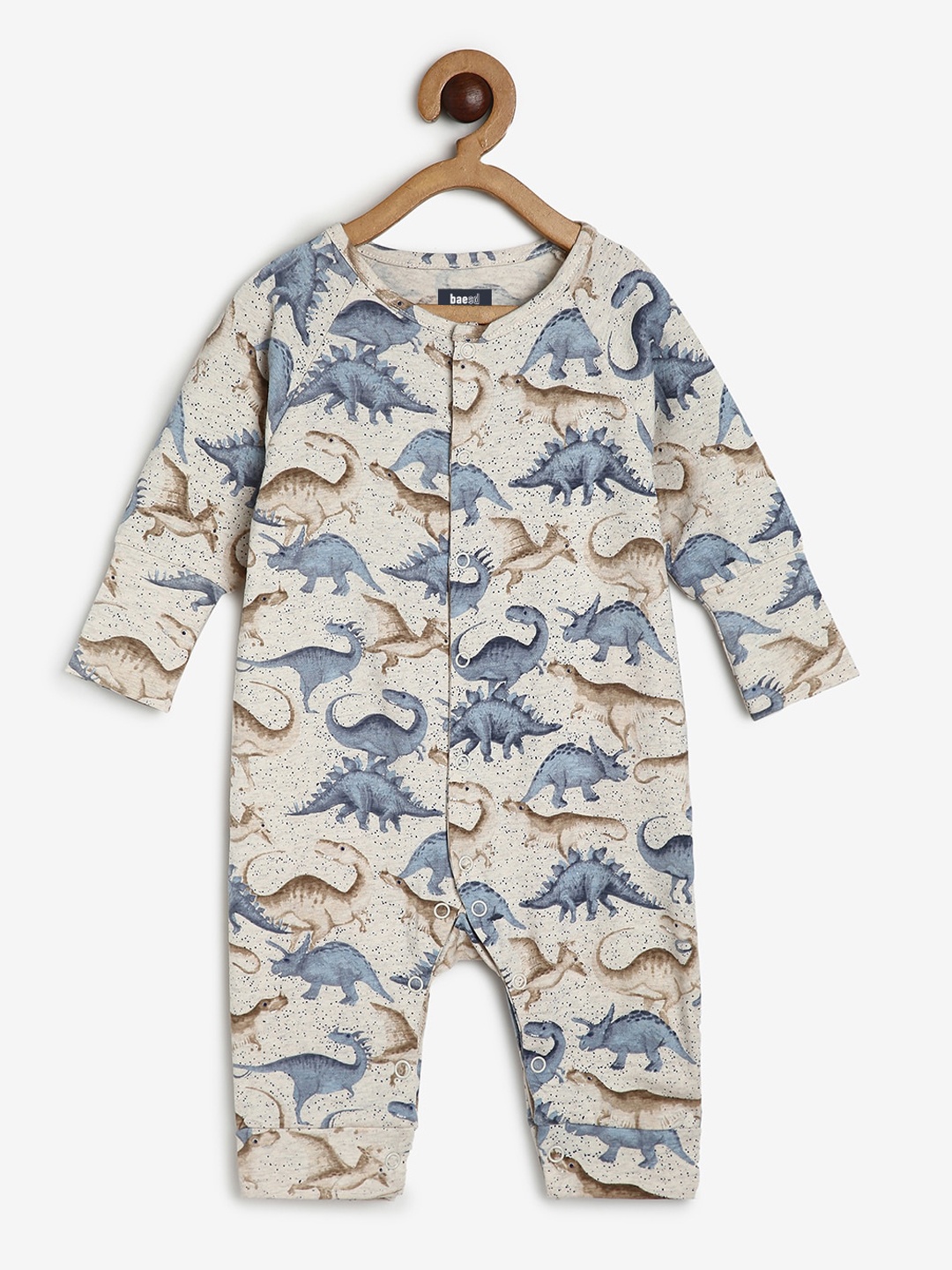 

BAESD Infants Printed Rompers, Beige