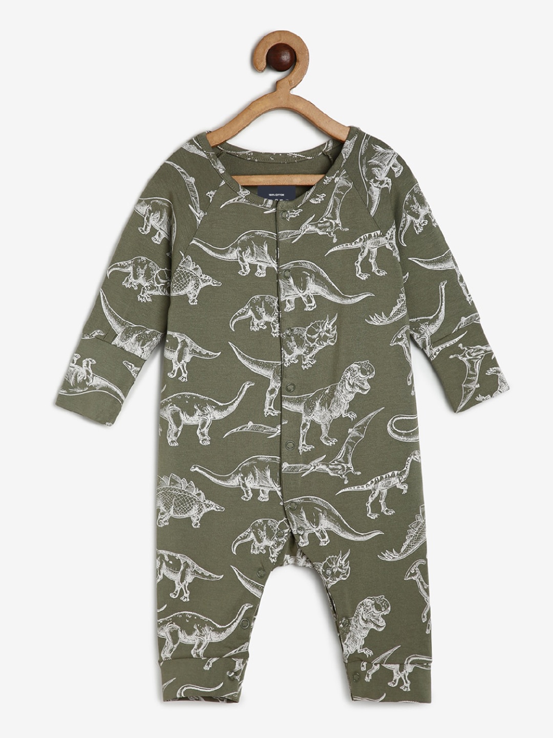 

BAESD Kids Printed Rompers, Green