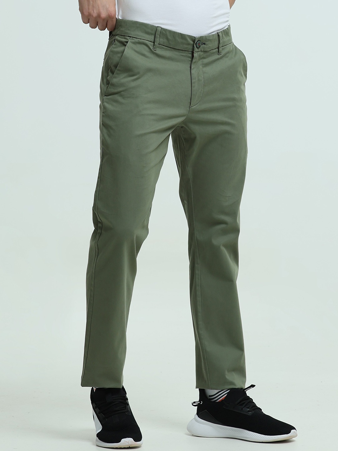 

TURMS Men Anti-Stain & Anti-Odour Premium Stretchable Chinos, Olive