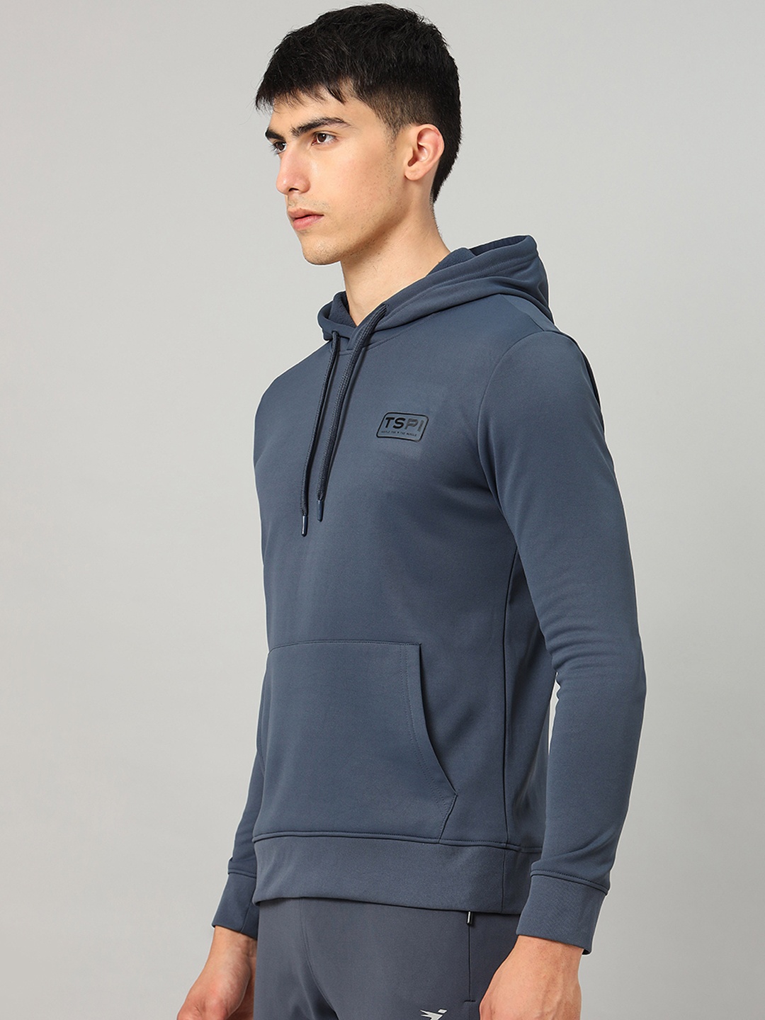 Technosport Hooded Long Sleeves Sweatshirt, Charcoal