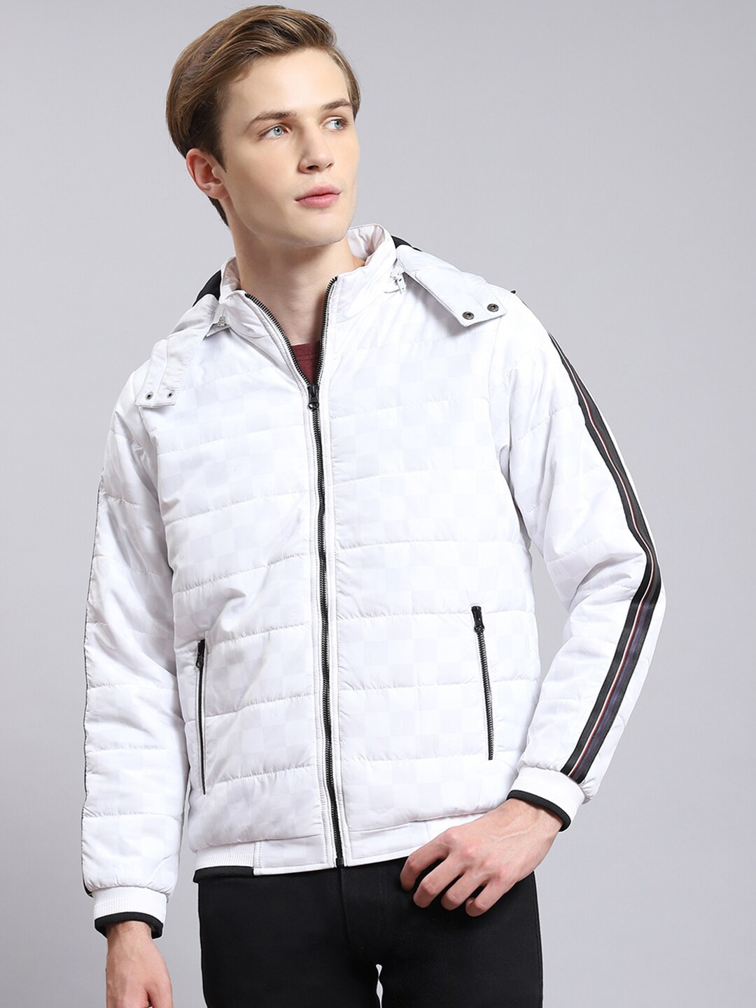 

Monte Carlo Mock Collar Lightweight Padded Jacket, White